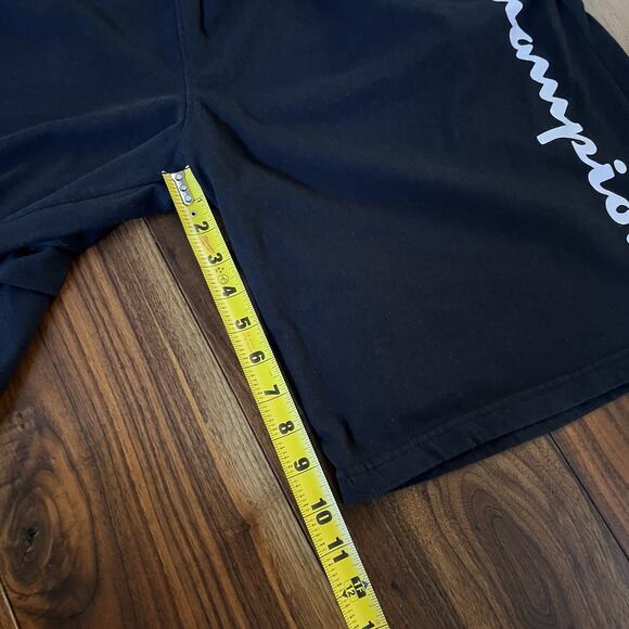 Champion Mens Spellout Logo Athletic Shorts Black Size 2XL - Picture 9 of 10